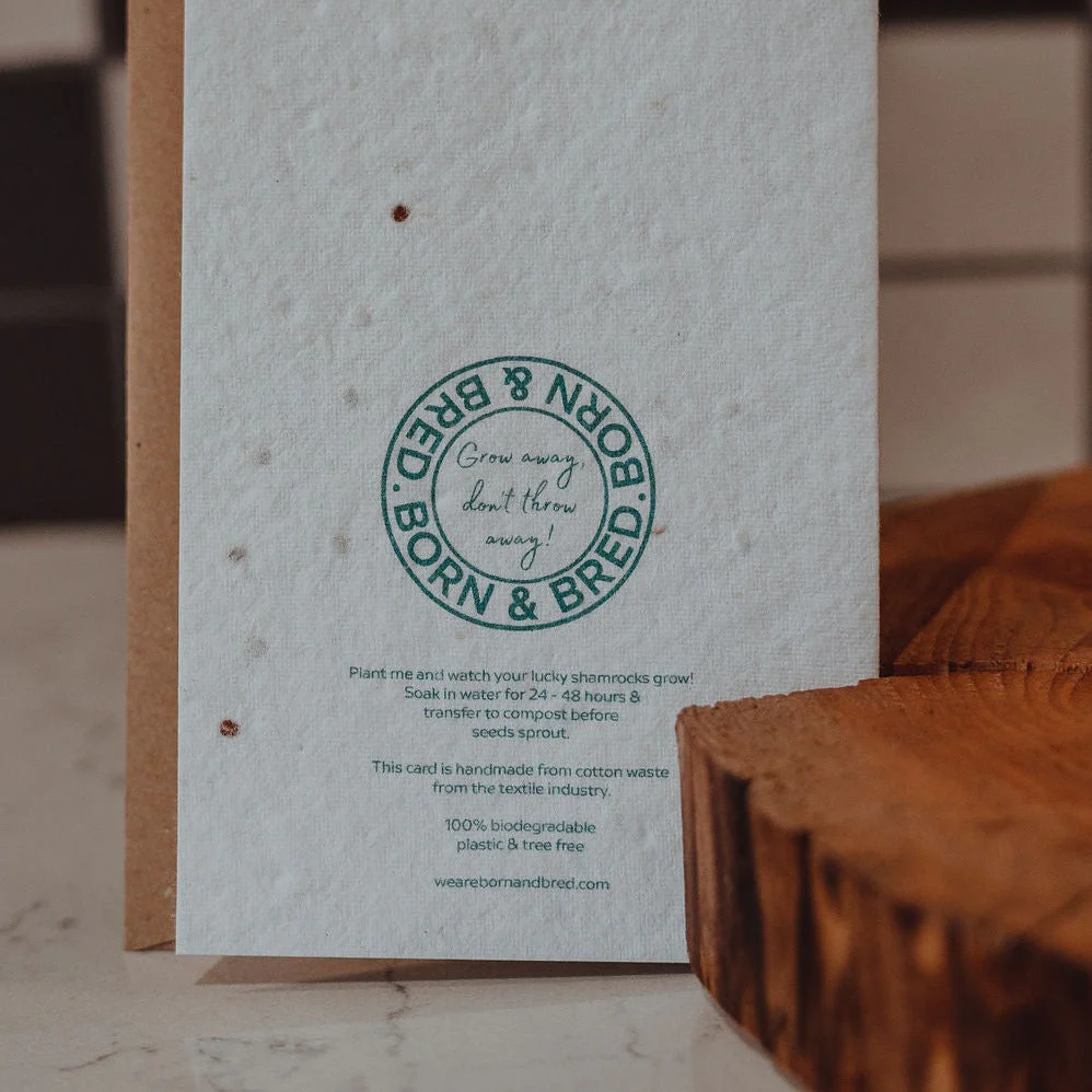 Mothers Plant The Seeds Of Love | Shamrock Seed Card | Born & Bred - Image 4